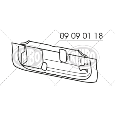 Rivestimento ant interno Fiat 126 - 09090118 - oe 4381085 - Front frame Fiat 126