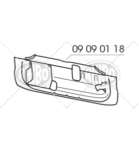 Rivestimento ant interno Fiat 126 - 09090118 - oe 4381085 - Front frame Fiat 126