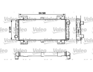 Radiatore raffreddamento Ford Fiesta 950 - 1100 cc - Valeo 883956 - Cooling radiator