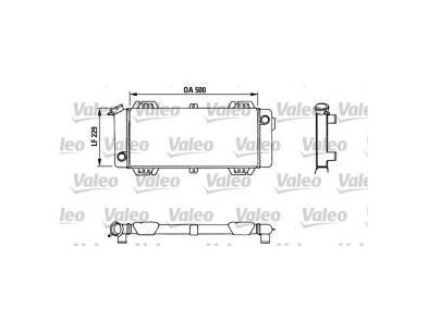 Radiatore raffreddamento Ford Fiesta 1.0 76-83 - Valeo 883954 - oe 6122462 - Cooling radiator