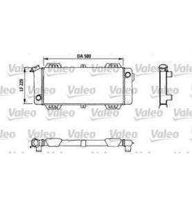 Radiatore raffreddamento Ford Fiesta 1.0 76-83 - Valeo 883954 - oe 6122462 - Cooling radiator