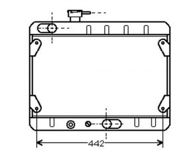 Radiatore raffreddamento Fiat Ritmo 65-75 1.3 - 1.5 - Valeo 883761 - oe 5951199 - Cooling radiator