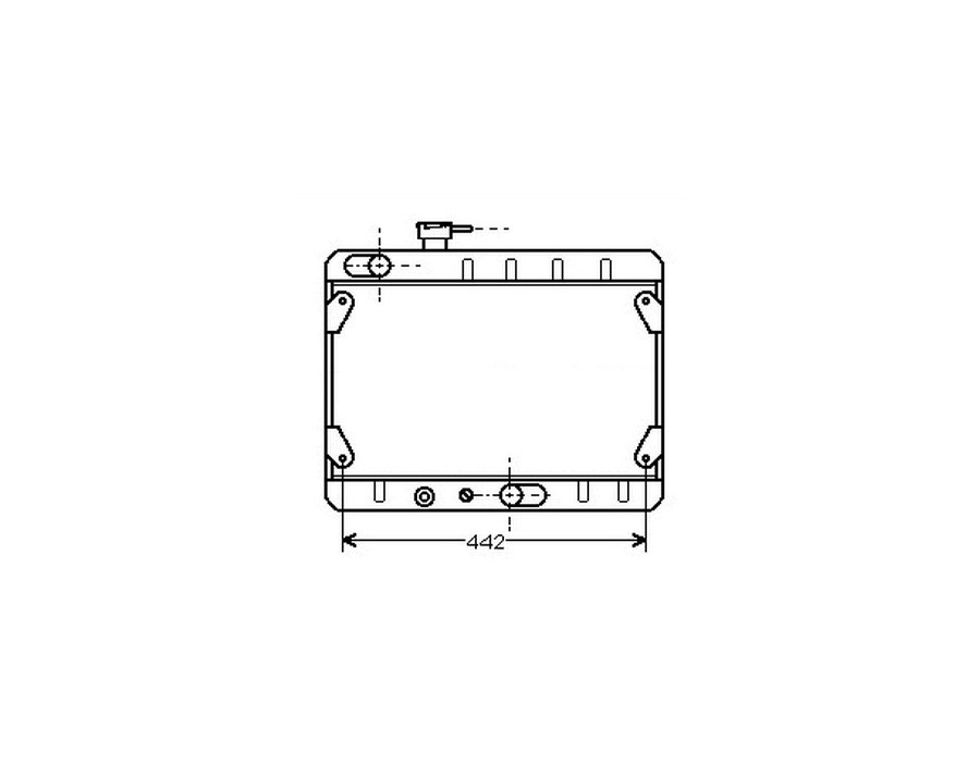 Radiatore raffreddamento Fiat Ritmo 65-75 1.3 - 1.5 - Valeo 883761 - oe 5951199 - Cooling radiator