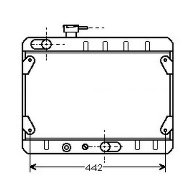 Radiatore raffreddamento Fiat Ritmo 65-75 1.3 - 1.5 - Valeo 883761 - oe 5951199 - Cooling radiator
