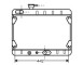 Radiatore raffreddamento Fiat Ritmo 65-75 1.3 - 1.5 - Valeo 883761 - oe 5951199 - Cooling radiator