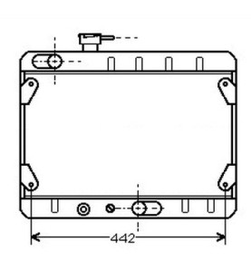 Radiatore raffreddamento Fiat Ritmo 65-75 1.3 - 1.5 - Valeo 883761 - oe 5951199 - Cooling radiator