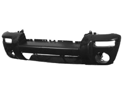 Paraurti ant Jeep Cherokee 01-05 primer nero fori grandi - 4690105 - oe 5073488AC - Front Bumper Jeep Cherokee 01-05
