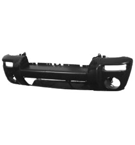 Paraurti ant Jeep Cherokee 01-05 primer nero fori grandi - 4690105 - oe 5073488AC - Front Bumper Jeep Cherokee 01-05