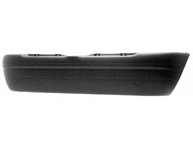Paraurti post nero Renault Clio 98-01 - 4640568 - oe 7701470811 - Black Rear Bumper Renault Clio 98-01