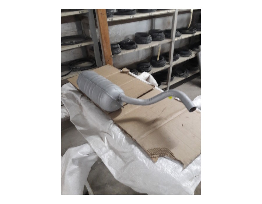 Marmitta Silenziatore scarico post Fiat 1100 R Berlina - SW Familiare  - oe 4150378 - Rear exhaust system Fiat 1100 R