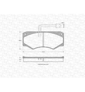 Serie Pastiglie freni Iveco - Mercedes - WVA21006 - Disc Brake Pads Iveco Mercedes - 149x69x18