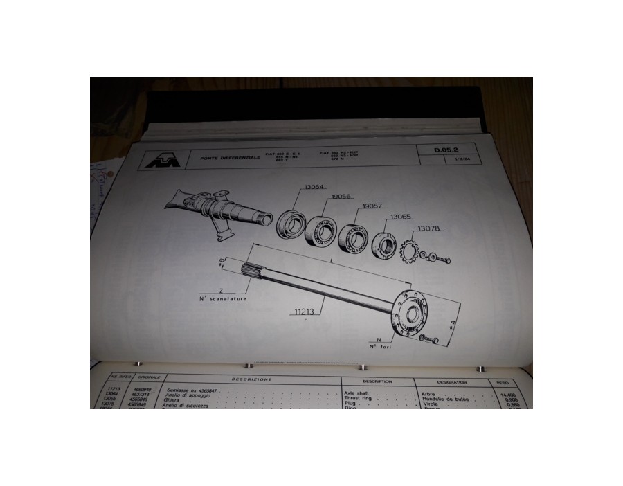 Semiasse Fiat  650 - 662 - OE 4660949 - Drive shaft Fiat 650 - 662