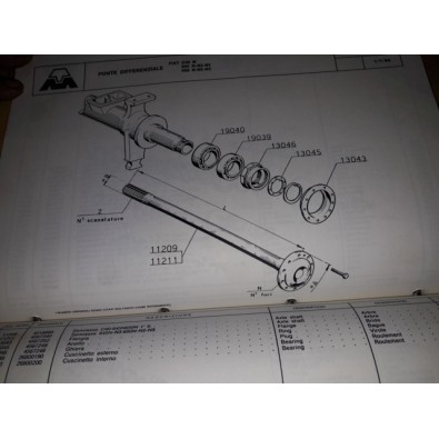 Semiasse Fiat 645 - 650 - C40 - oe 4567340- Drive shaft Fiat 645 - 650 - C40