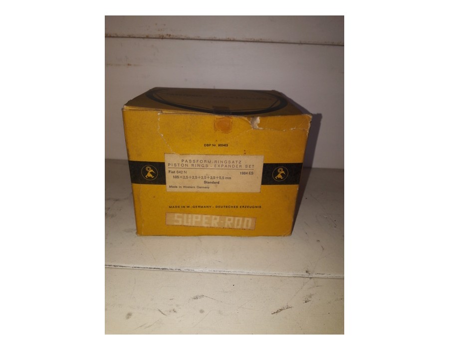 Serie fasce segmenti elastici x 6 Pistoni Fiat 642N  - Piston ring series - Diametro 105 - 2,5 + 2,5 + 2,5 + 2,5 + 5,5 mm