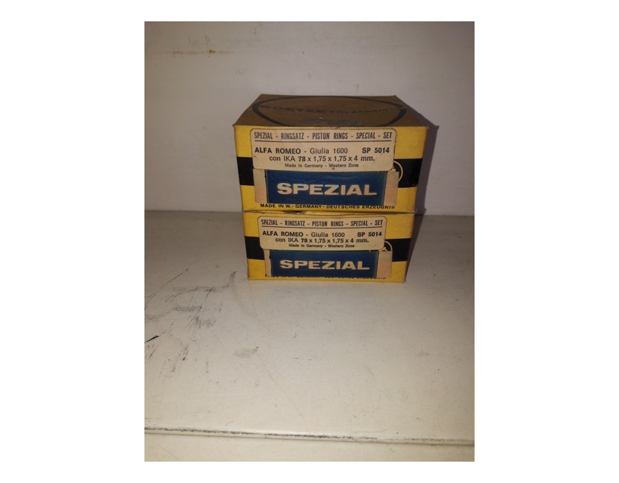 Serie fasce segmenti ela,00 mmstici Alfa Romeo Giulia 1600 SP 5014 - Piston Rings series - Diametro 78 - 1,75+1,75+4,00 mm