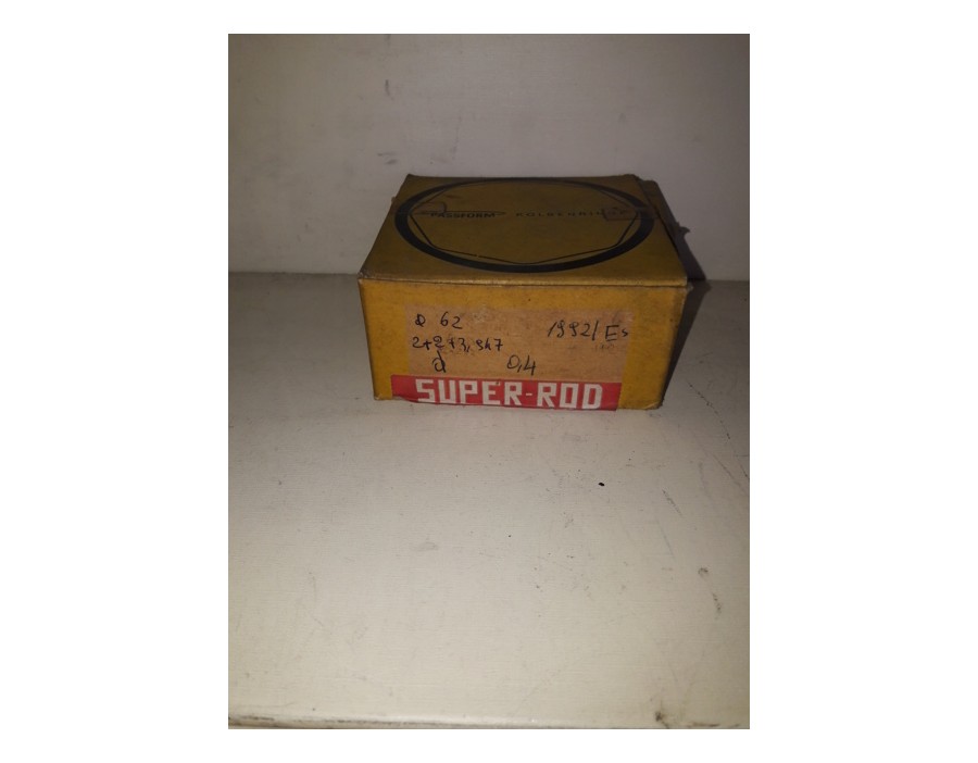 Serie fasce segmenti elastici Fiat 600 D - 600 T - 1992 ES - Piston Rings set - Diametro 62 - 2+2+3,947 - maggiorazione + 0,4 mm