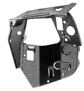 Sede faro dx Peugeot 205 - 58251044 - oe 711452 - Rhigt headlight seat Peugeot 205
