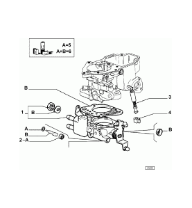 9941663 Supporto carburatore Fiat Panda Uno 900-1000-1100 - carburettor support Fia Panda Uno - n.1 della figura