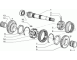 4390988 Ingranaggio cambio 1a velocita' Panda 86 4x2 - 4x4 - Gear change First - Ricambio originale - n.13 figura