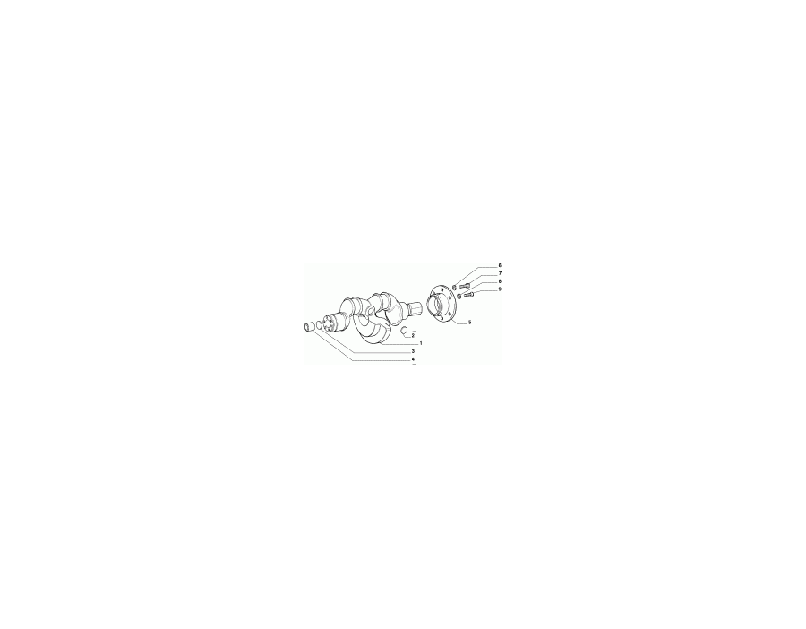 4467877 Supporto Albero motore Fiat 126 Bis - Ricambio originale fuori produzione - crankshaft support