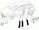 7743691 Nastro adesivo est porta post dx Fiat Punto