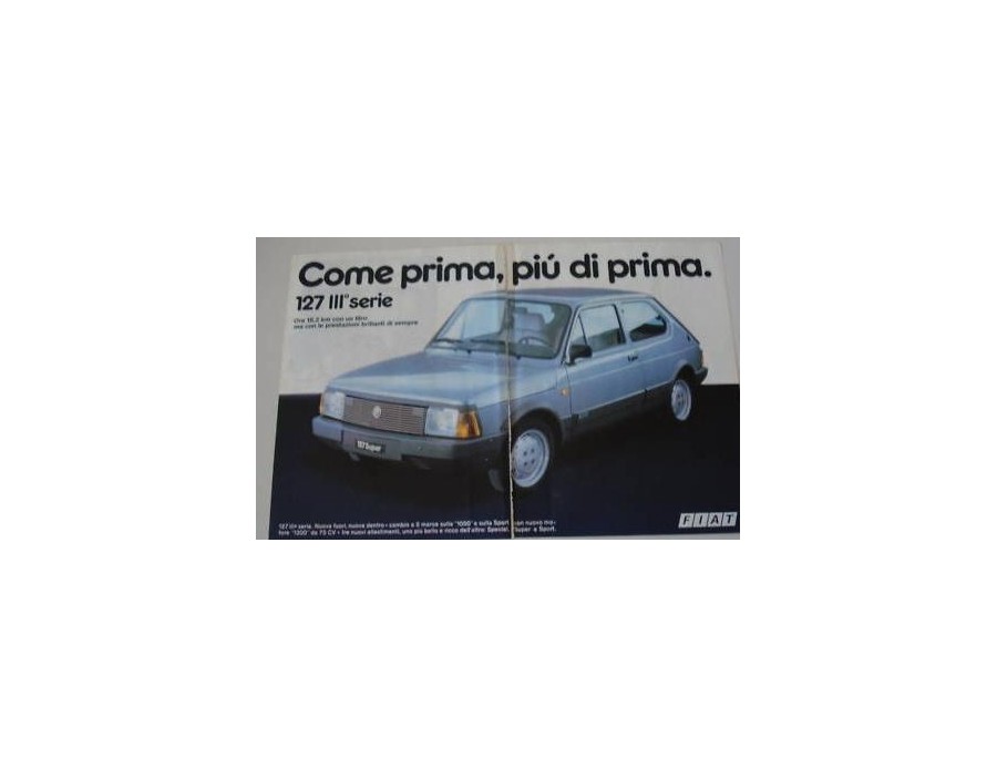 5938675 Paraurti post Fiat 127 III serie - Ricambio originale Fiat - Front Bumper Fiat 127 III series - original spare part