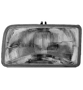 Faro Fanale Proiettore sx H4 Man Ford Fiesta 83-89 - Valeo 029480 -  oe 1652633 - Left headlight Fiesta 83-89