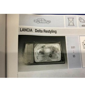 Faro Fanale Proiettore dx Lancia Delta 91 - Marelli LPB421 - Right headlight Delta 91