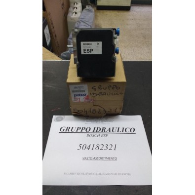 504182321 Pompa ABS ESP Gruppo idraulico FIAT IVECO Daily - Ricambio originale -  ESP ABS pump FIAT IVECO Daily hydraulic unit -