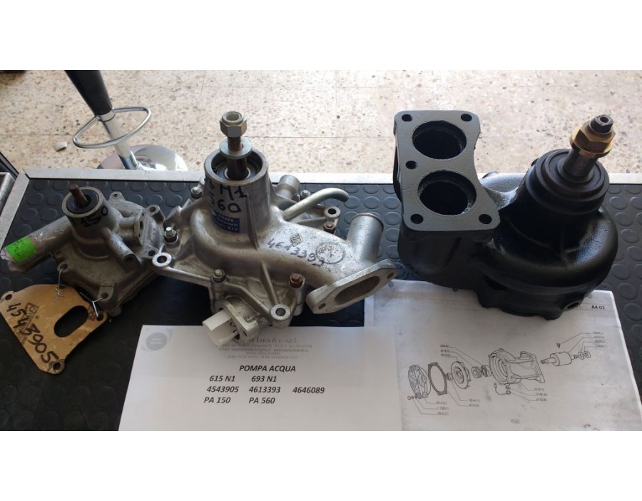 4543905 Pompa Acqua FIAT IVECO 615 N1 - Water Pump FIAT IVECO 615 N1 - 4543905 Pompa Acqua FIAT IVECO 615 N1 - Water Pump FIAT IVECO 615 N1 -