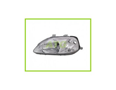 087386 Faro Fanale Proiettore sx H4 Elett Valeo Honda Civic 99-01 3 porte - Left headlight Civic 99-01 3 doors