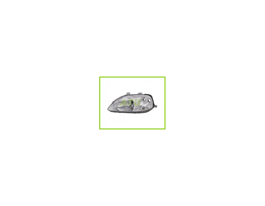 087386 Faro Fanale Proiettore sx H4 Elett Valeo Honda Civic 99-01 3 porte - Left headlight Civic 99-01 3 doors