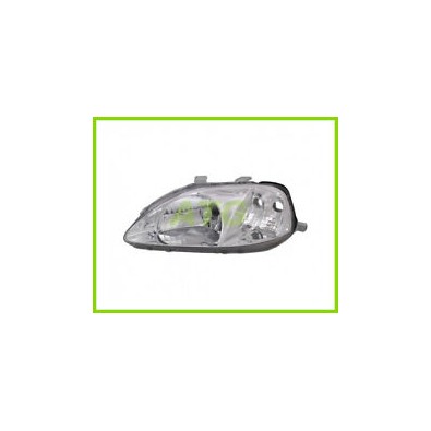 087386 Faro Fanale Proiettore sx H4 Elett Valeo Honda Civic 99-01 3 porte - Left headlight Civic 99-01 3 doors