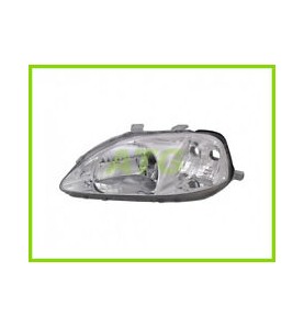 087386 Faro Fanale Proiettore sx H4 Elett Valeo Honda Civic 99-01 3 porte - Left headlight Civic 99-01 3 doors