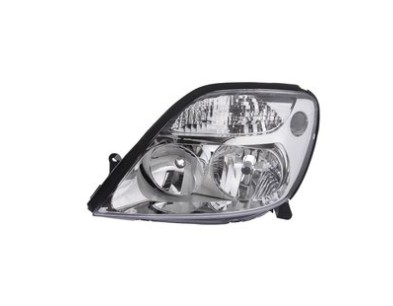 087558 Faro fanale proiettore sx Valeo H7 H1 corpo cromato Renault Scenic 99-03 - Left Headlight chrome H7 H1 Scenic 99-03
