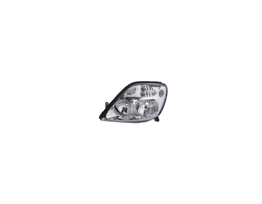 087558 Faro fanale proiettore sx Valeo H7 H1 corpo cromato Renault Scenic 99-03 - Left Headlight chrome H7 H1 Scenic 99-03