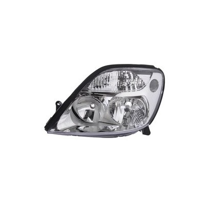 087558 Faro fanale proiettore sx Valeo H7 H1 corpo cromato Renault Scenic 99-03 - Left Headlight chrome H7 H1 Scenic 99-03