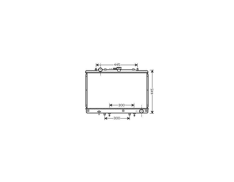 MT2165 AVA RADIATORE MITSUBISHI PAJERO II/III/IV 2.5 TD