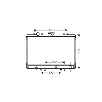MT2165 AVA RADIATORE MITSUBISHI PAJERO II/III/IV 2.5 TD