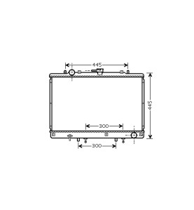 MT2165 AVA RADIATORE MITSUBISHI PAJERO II/III/IV 2.5 TD