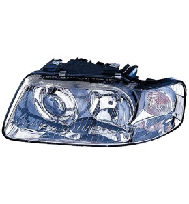 1EL008306031 Faro Fanale Proiettore sx H7 H1 Hella Audi 3 00-03 - Left headlight H7 H1 Audi 3 00-03