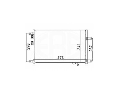 8FC351037451  Condensatore AC HELLA Alfa Romeo 156 110KW 150 CV - Conditioned air condenser Alfa Romeo 156 110 KW
