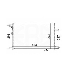 8FC351037451  Condensatore AC HELLA Alfa Romeo 156 110KW 150 CV - Conditioned air condenser Alfa Romeo 156 110 KW