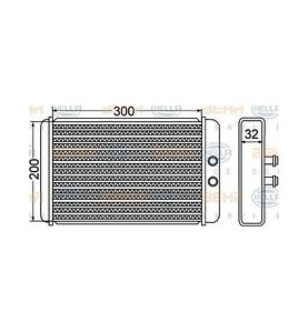 8FH351308261 Radiatore Riscaldamento Hella Fiat Ducato - Citroen Jumper - Heating radiator Ducato Jumper