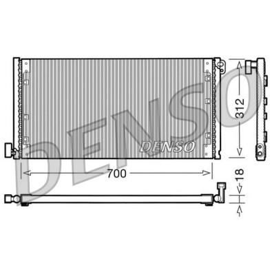 DCN12001 Condensatore AC DENSO Iveco Daily 99-06 - AC Condenser Daily 99-06  

DAILY III 2287 CC - 2798 CC