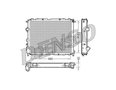 DRM23009 Radiatore raffreddamento Denso Renault Clio MK2 98 - Radiator Clio MK2

1400 BZ - 1900 D - DTi