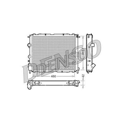 DRM23009 Radiatore raffreddamento Denso Renault Clio MK2 98 - Radiator Clio MK2

1400 BZ - 1900 D - DTi
