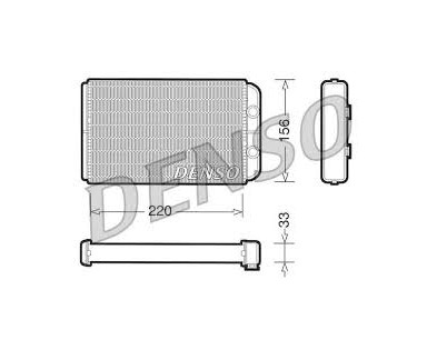 DRR09090 Radiatore Riscaldamento DENSO Fiat Bravo Stilo - heating radiator Fiat Bravo Stilo