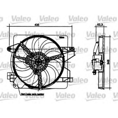 698486 Elettroventola radiatore Valeo Lancia Lybra 1600 - Radiator electric fan Lancia Lybra