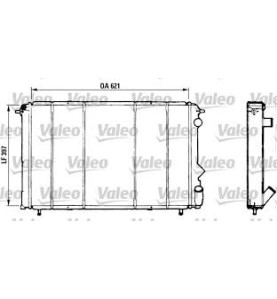 730184 Radiatore raffreddamento VALEO Renault Espace 91-96 - Cooling Radiator Renault Espace 91-96
620x398x35